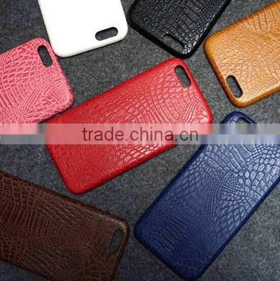 Boshiho croc skin leather waterproof phone case 2016