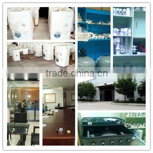 Fiberglass underground swimming pool integrative filter for filtration system