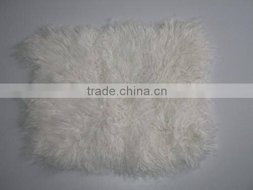 wholesale real dyed color sheep fur pillow