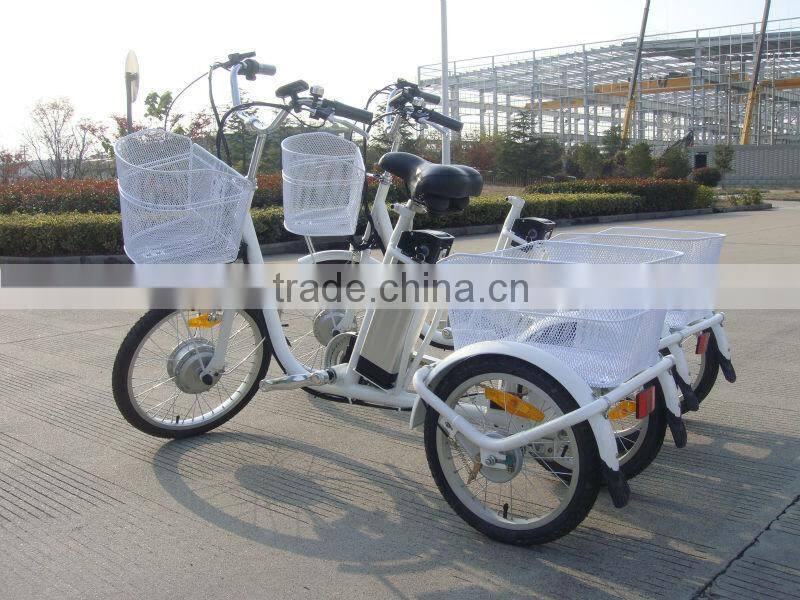 adult tricycle, powerful three wheels electric bike with CE