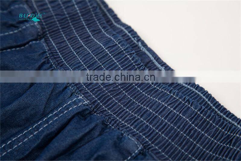 High Quality Fashion Mid Waist Bamboo Fiber Women Jeans Capris Female denim
