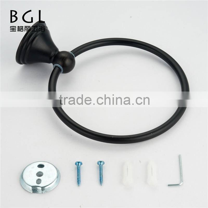 chinese furniture bathroom sets wholesale ORB finish zinc alloy towel ring