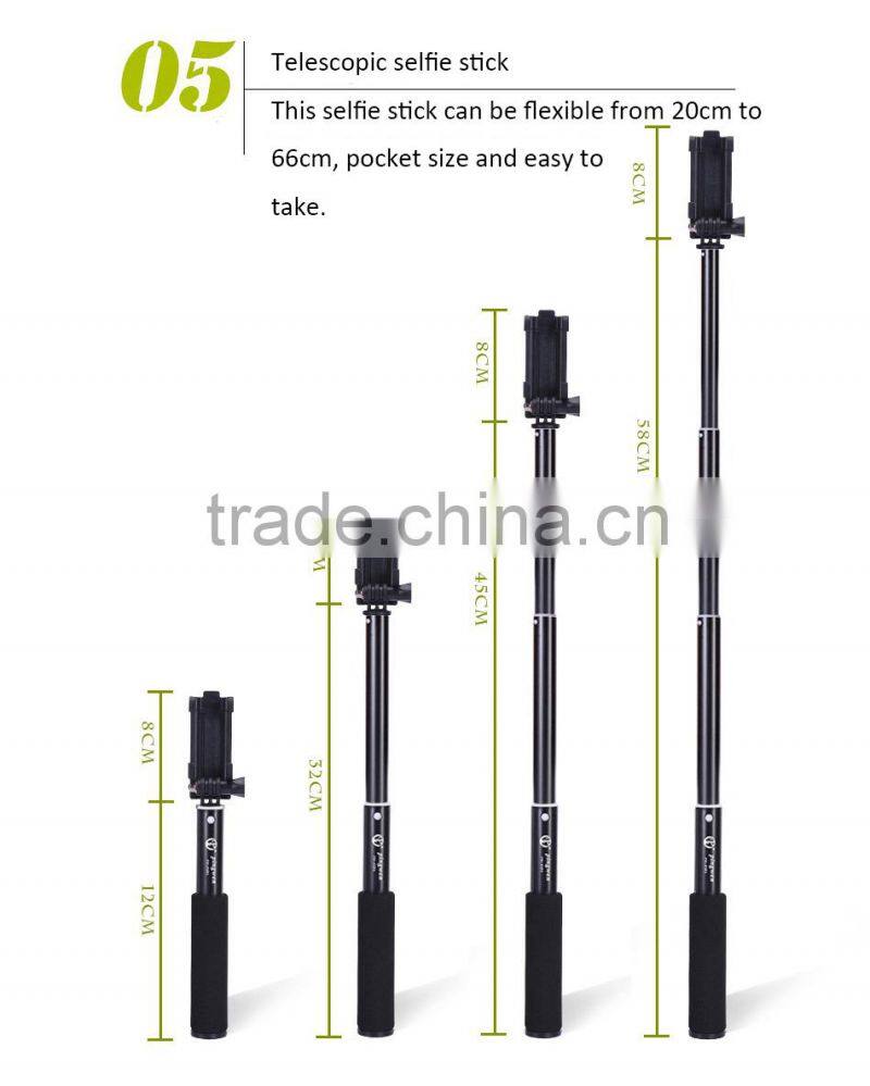 Best choice fashion aluminum selfie stick cheap and quality monopod for factory wholesale