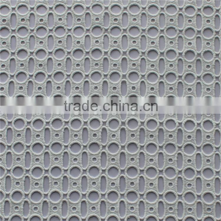2015 high quality french white lace/indian water soluble polyester embroidery lace fabric for women wear