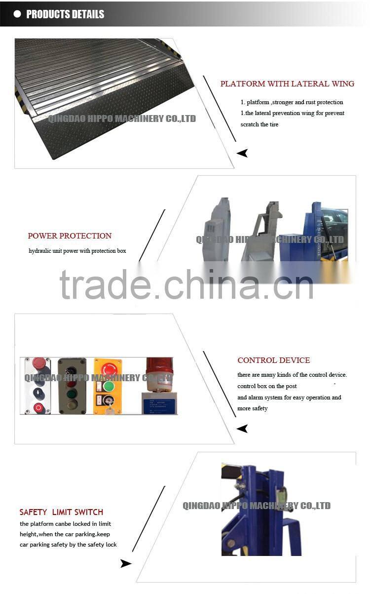 hydraulic tilting type parking system