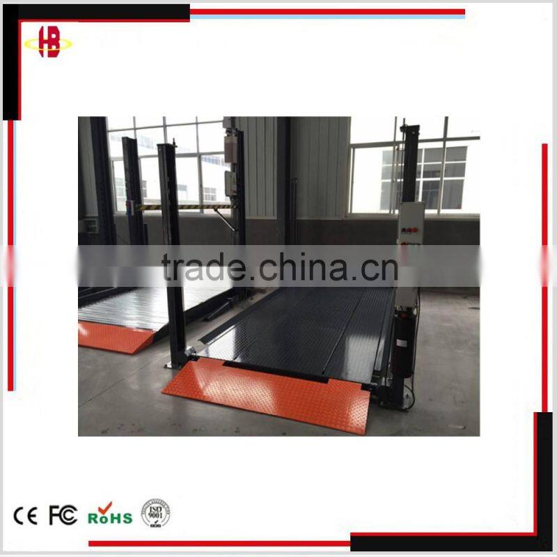 Home Garage Four Post Car Parking Lift Machine