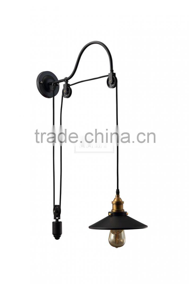 Rusted Retro Wall Lamp Gooseneck Metal Wall Sconce Light Fixture