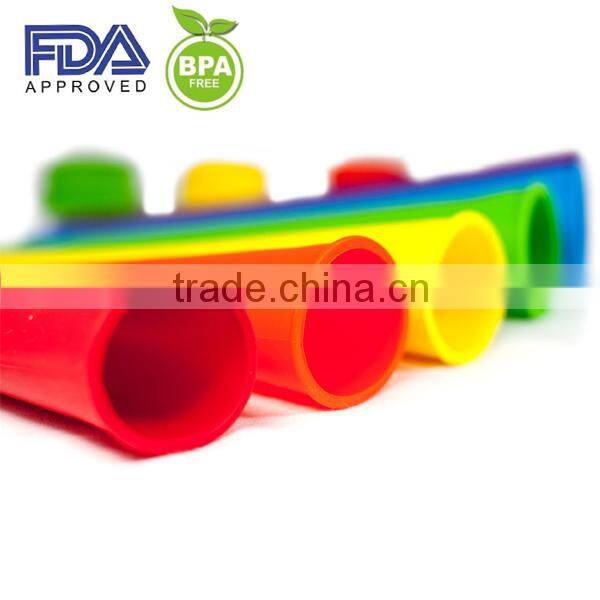Non-sticky newest silicone ice cream popsicle mold