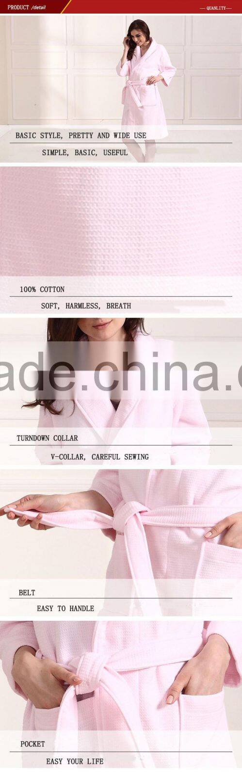 lady pink wool bathrobe china