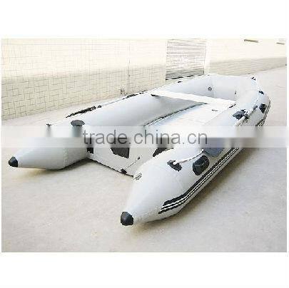 2013 new style PVC/Hypalon 3.3m inflatable boat with air mat floor