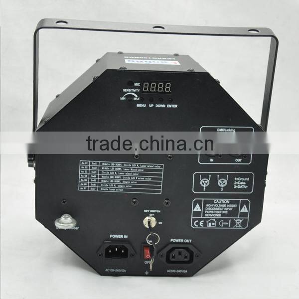 LED effects white strobe RG laser gobos disco lighting stage light system