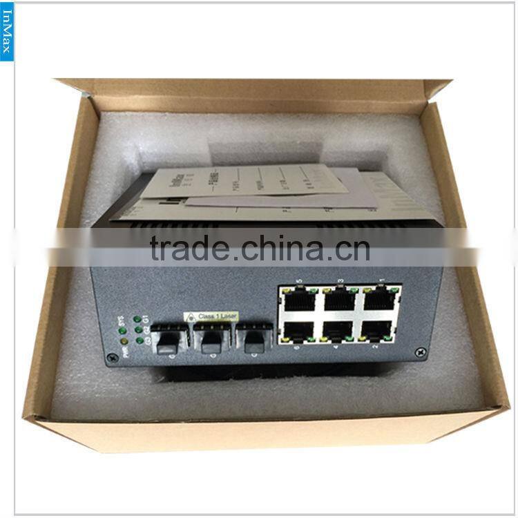 Industrial PoE Switch, 6 Port Power Over Ethernet 10 / 100M With IEEE 802.3af/at 30W P609A