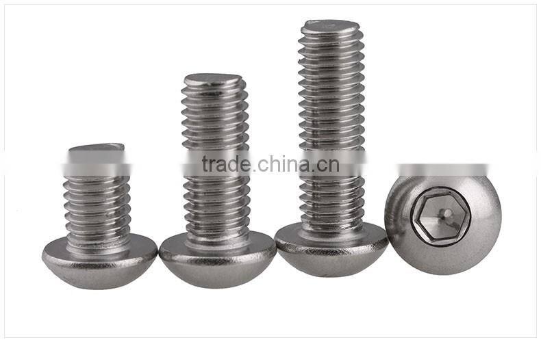 socket pan head mahine screw/stainless socket screw/stainless pan head machine screw