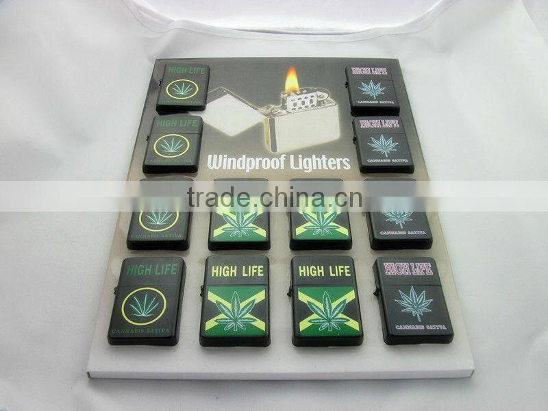 oil cigarette lighter by silkprint ,Metal Oil Lighter ,