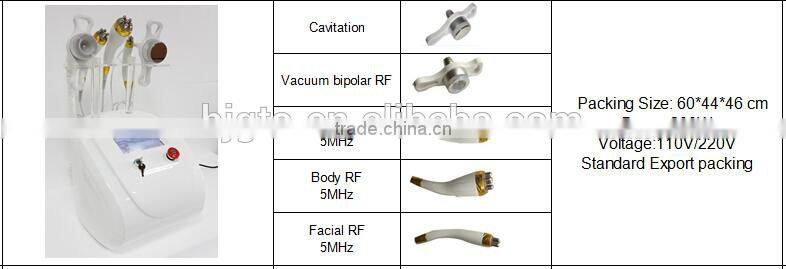 2015 new cavitation vacuum RF slimming machine weight loss machine