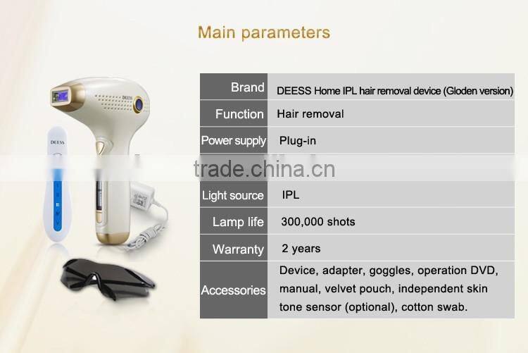 Professional 300,000 shots ipl flash lamp IPL machine ipl depilation machine for hair removal