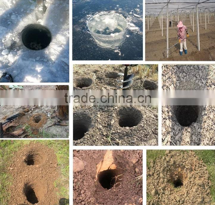 New type four-stroke powered earth auger drill