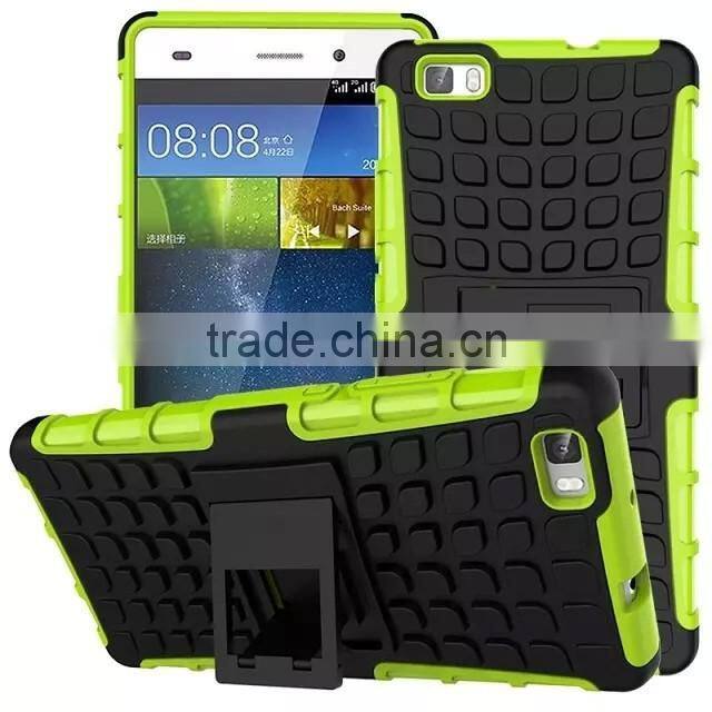 For HUAWEI P8 LITE Armor CASE Heavy Duty Hybrid Rugged TPU Impact Kickstand Hard Cover ShockProof CASE