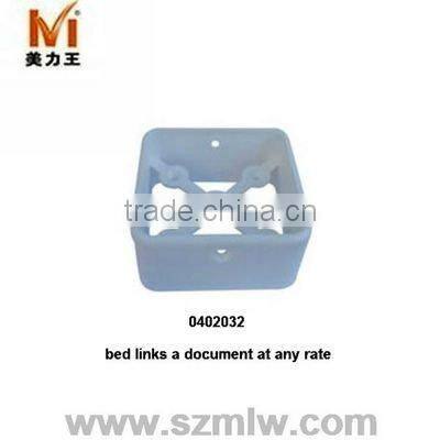 Zinc-plated 3 in 1 steel tube furniture connector