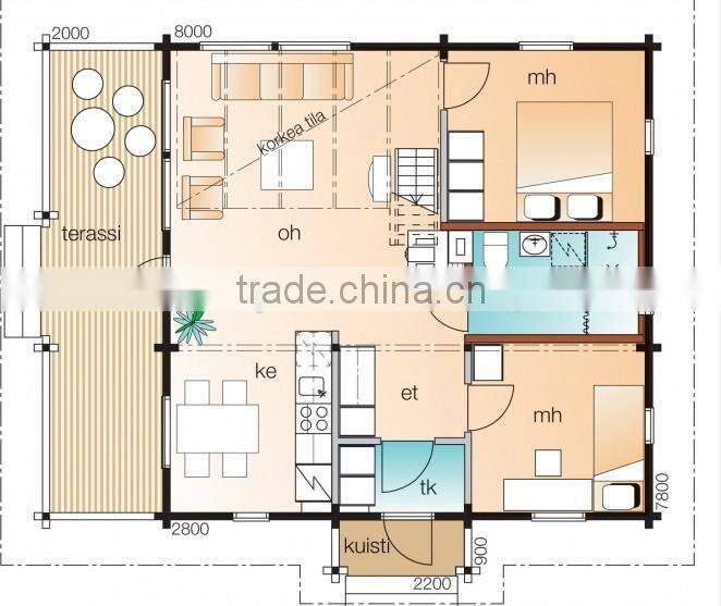 Two-storey Family Prefab Wooden Villa