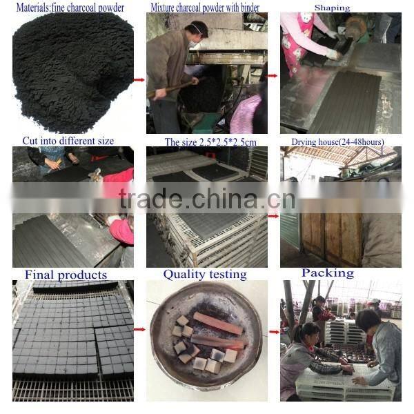 sawdust charcoal briquette shisha smokeless cuban charcoal