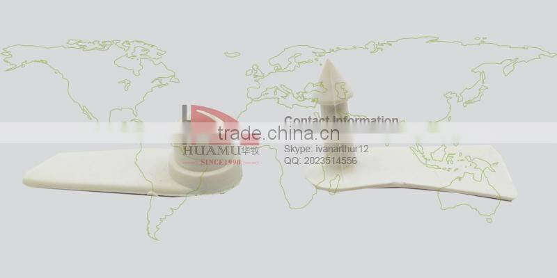 TPU ear tag for pig in white 41*15 mm