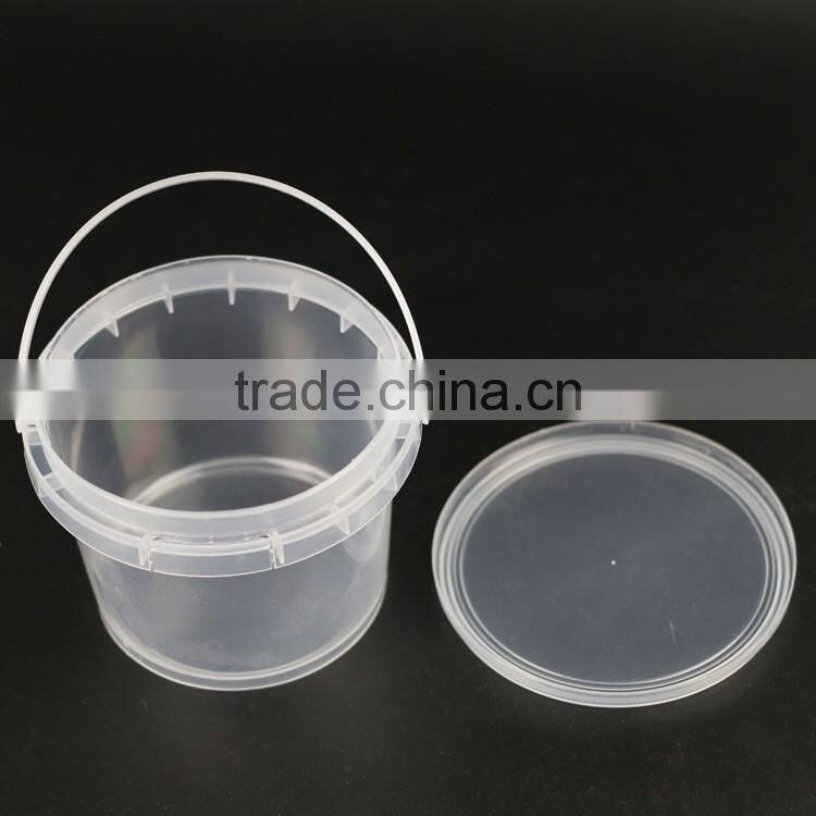 2016 New Wholesale 4L clear Frozen Yogurt/Ice Cream PP Plastic Bucket