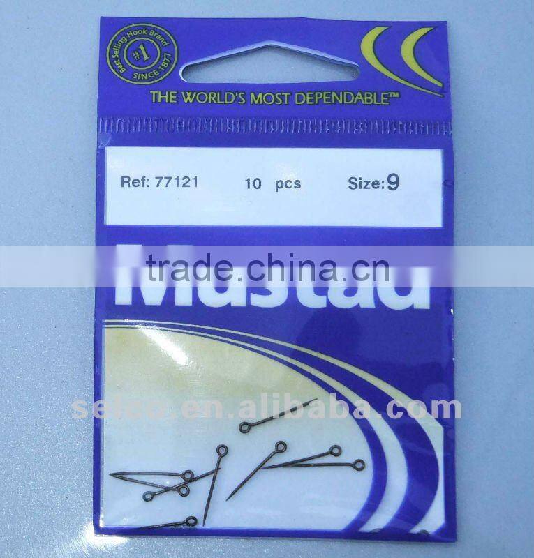 Straight fishing hooks, high quality fishing steel sting