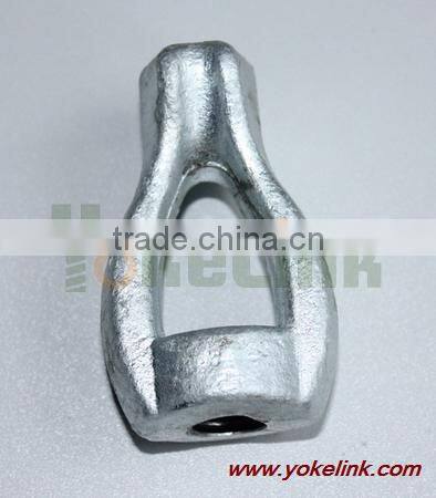Drop forged twin eye nut galvanized double thimbleye nut