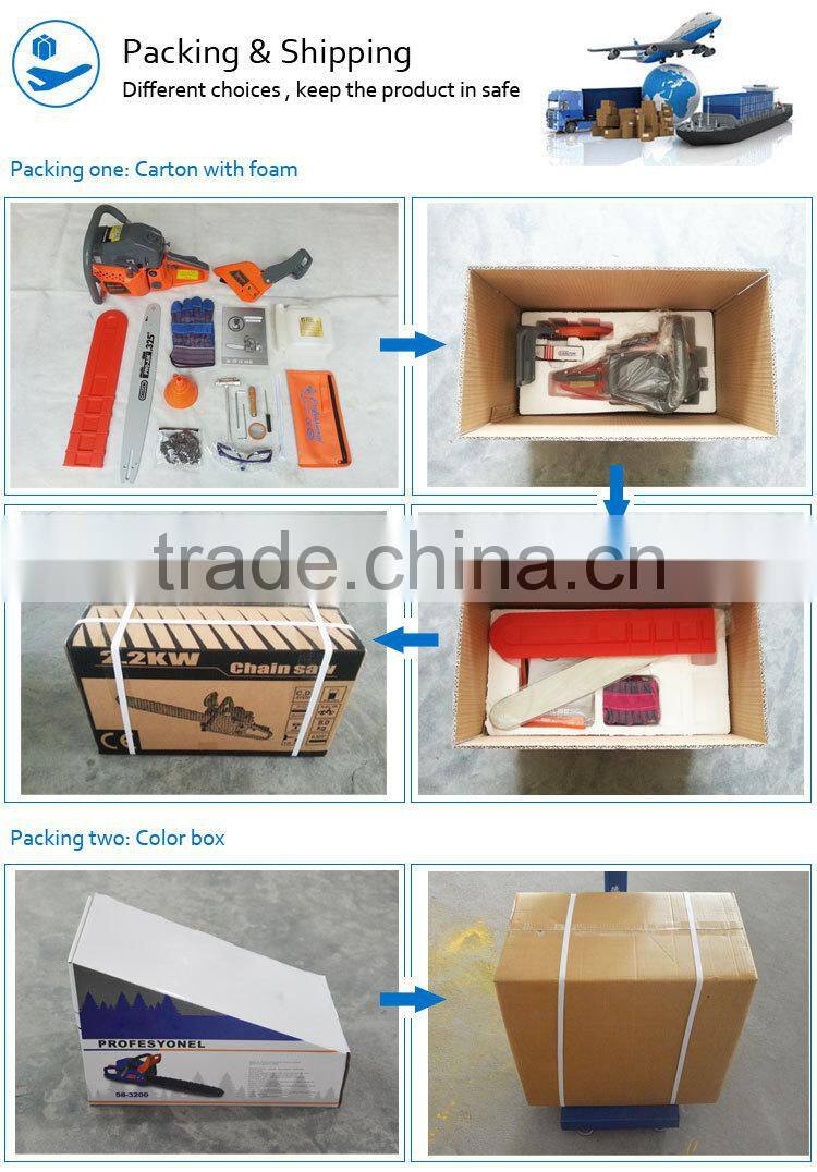 4500 5200 5800 chinese cheap gasoline portable pocket chainsaw for sale