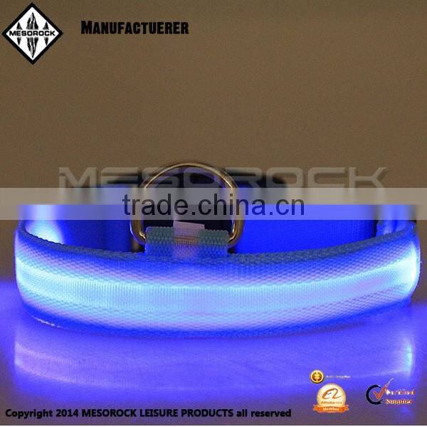 Wholesale Adjustable Sizes with Plastic Snap Closure Pet Collar Led Dog Collar