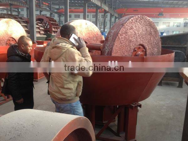 HUAHONG 1600 Gold Wet Pan Mill Grinding/Wheel mill for gold of the newest type and best price