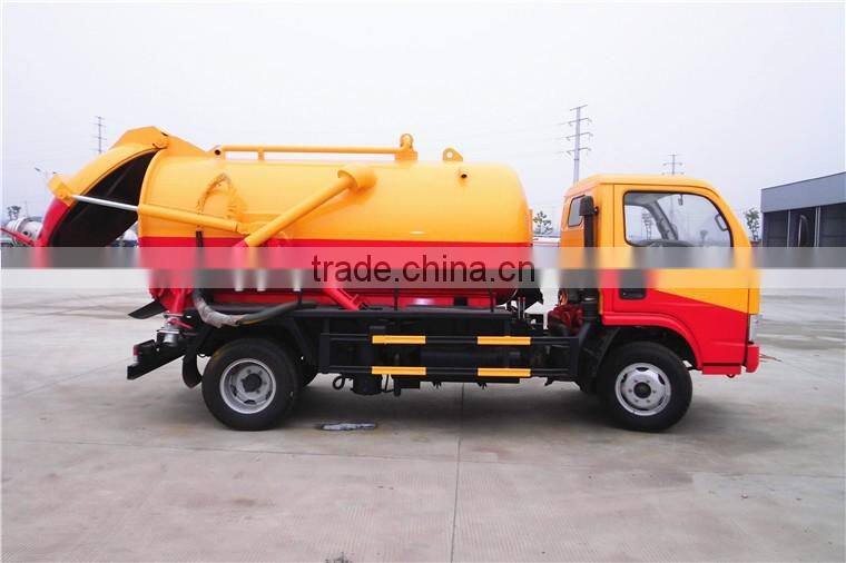 dongfeng 4 cbm vacuum sewage truck for sale