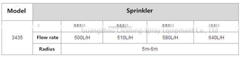 3435 plastic garden water sprinkler for irrigation