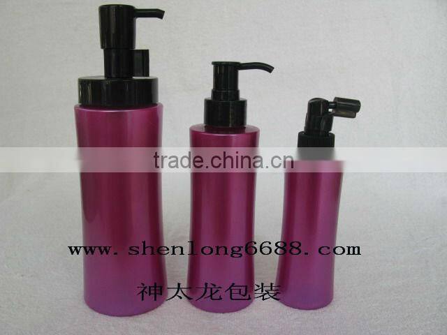 plastic empty shampoo pump bottle