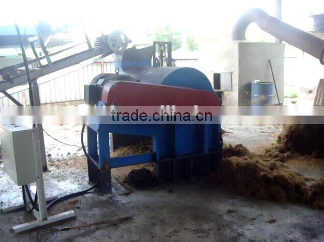 Drum coconut coir fiber opening machine