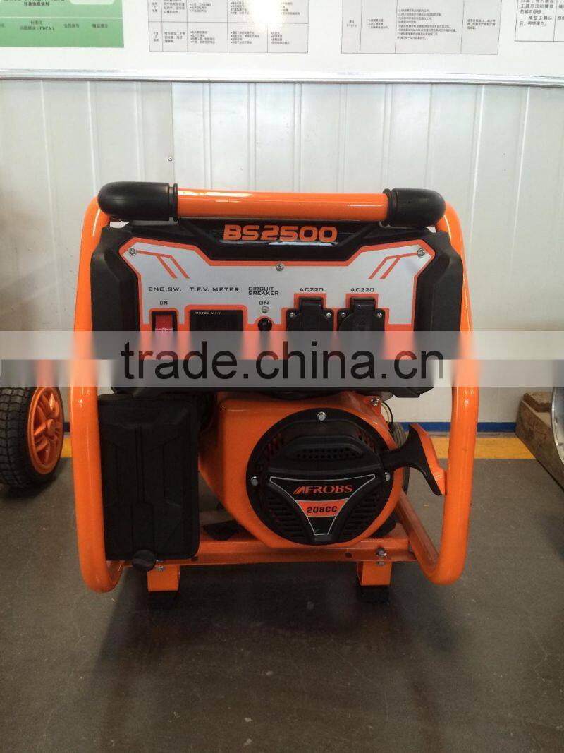 BSGE2500E BEROBS Transfomers modle Protable OEM Factory Gasoline Generator Power 2.0kw with CE Approved