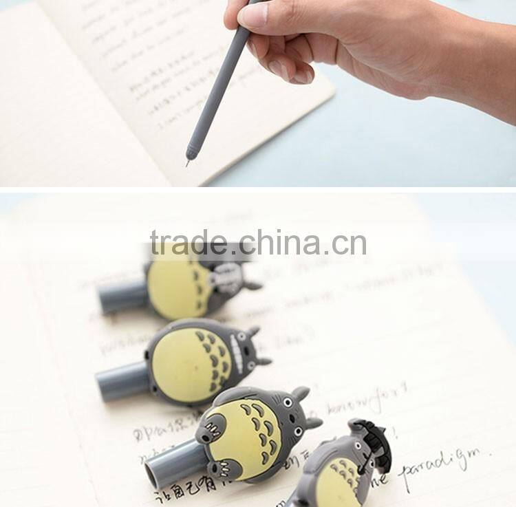 promotional wholesale cheap funny school office stationery mini cartoon plastic Totoro roller ball point pen