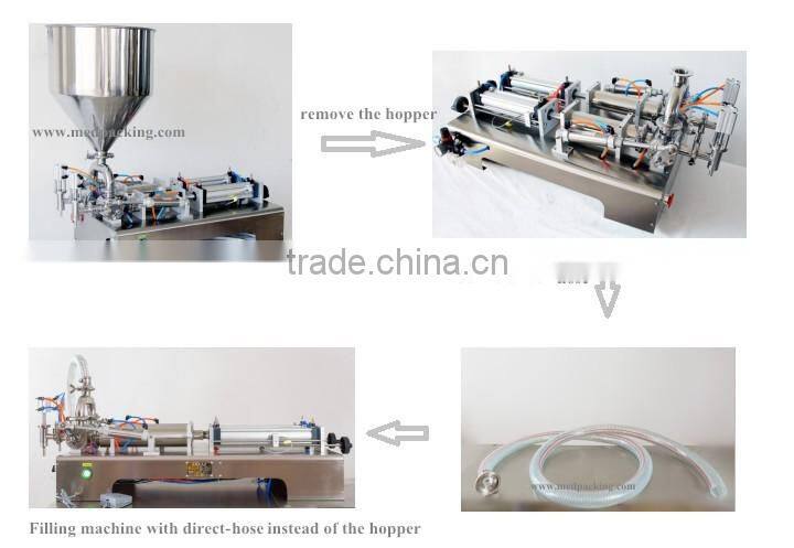 Small Scale Single Head Cream Pneumtic Filling Machine with 100-1000ml