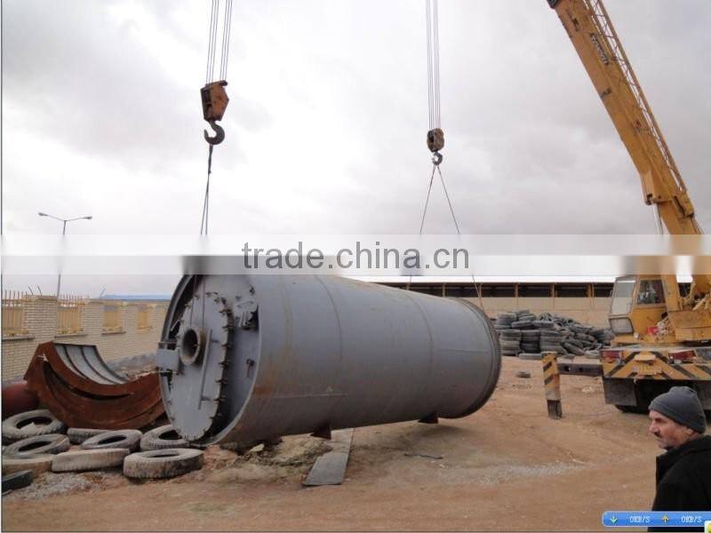 Auto-feeding Pyrolysis Line Refine Waste Tyre To Oil