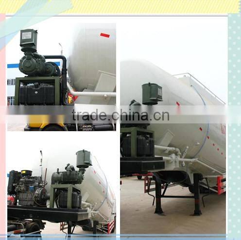 40 50 60m3 Bulk cement tank semi trailer , cheap price bulk cement transport semi trailer