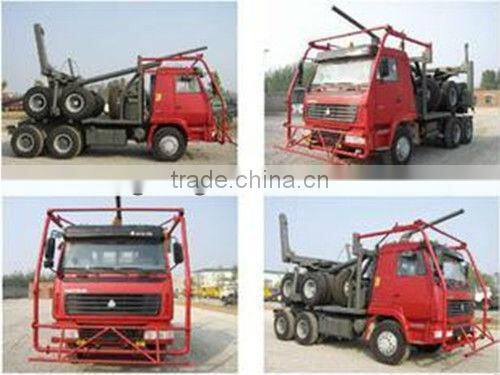 High efficiency and Benefit HOWO log transport truck