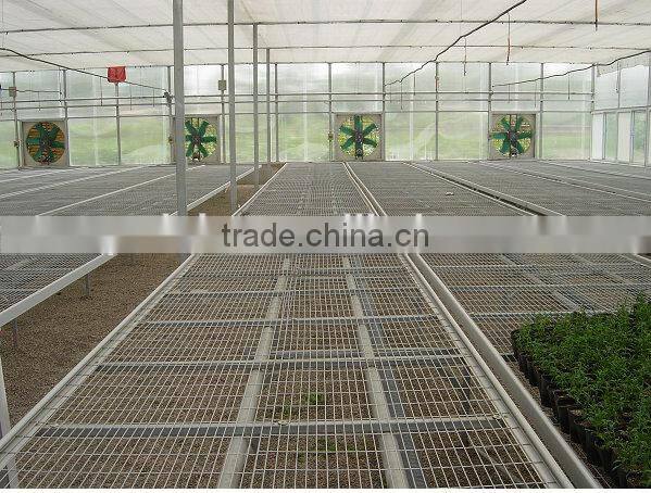 Greenhouse beach system for flowers