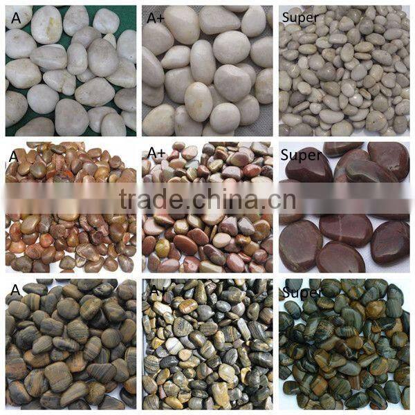 Red Super Natural Pebble Stone For Landscaping Decoration