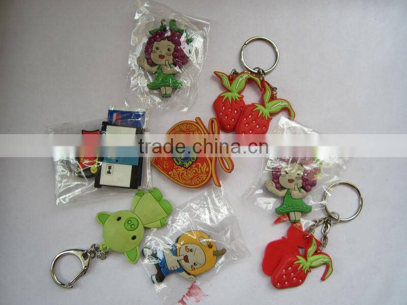 Custom 2D Logo Soft PVC Keychain