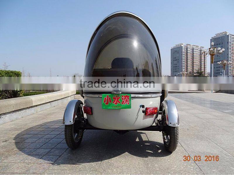 Tiny drop tricycles full closed Pickup Type electric mobility scooter with passenger seats for wholesale