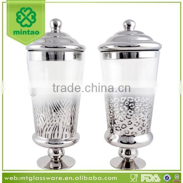 Leopard Print Collection Decal Glass Apothecary Jar