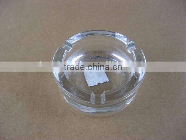 8.5cm high quality colored or clear round glass ashtray
