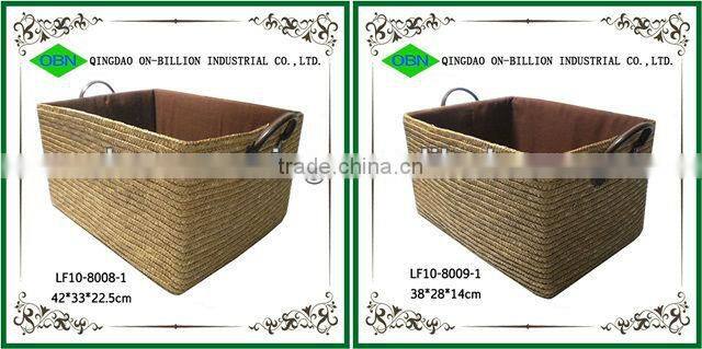 mini straw children storage bin