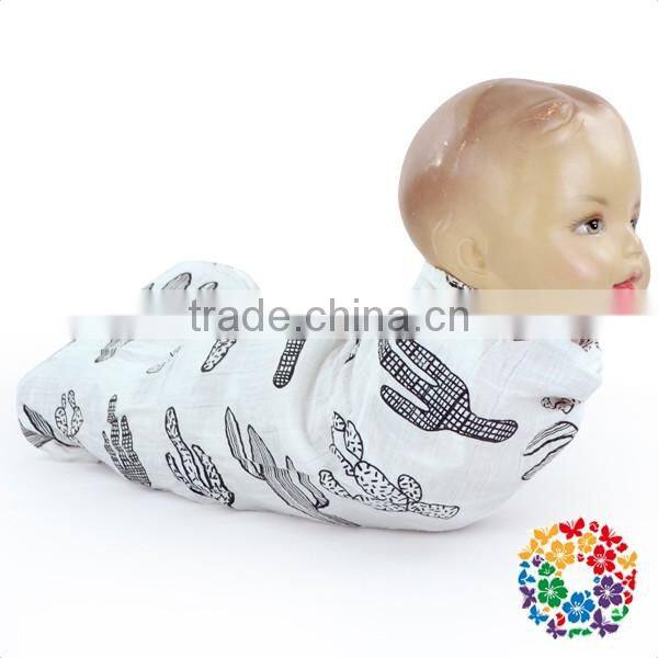 Infant And Toddler Cactus Print Baby Sleeping Stroller Warp Baby Swaddle Blanket